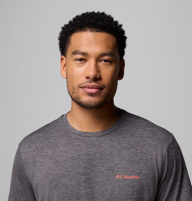Men's Kwick Hike Technical Graphic T-Shirt, Color: Black Heather, Linescape, image 5