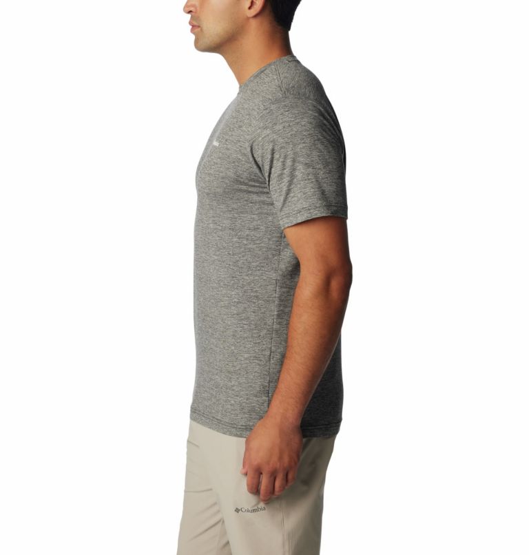 Men's Kwick Hike Technical Graphic T-Shirt, Color: Black Heather, Moonscape, image 3