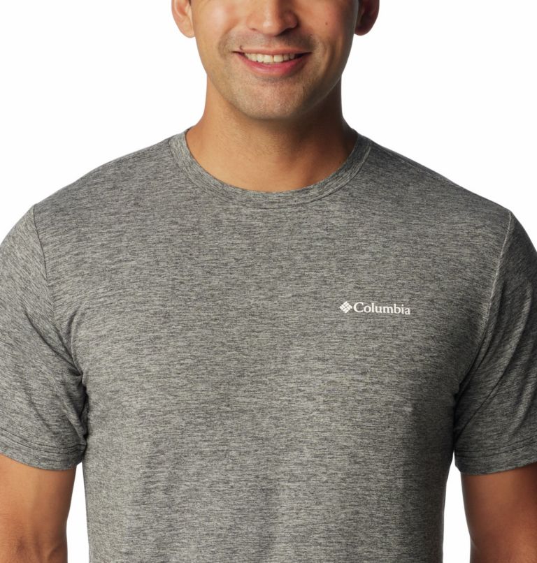 Men's Kwick Hike Technical Graphic T-Shirt, Color: Black Heather, Moonscape, image 4