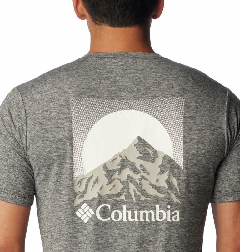 Men's Kwick Hike Technical Graphic T-Shirt, Color: Black Heather, Moonscape, image 5