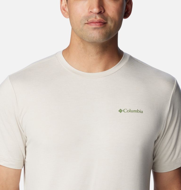 Camiseta técnica estampada Kwick Hike para hombre, Color: Dark Stone, Naturally Boundless, image 4