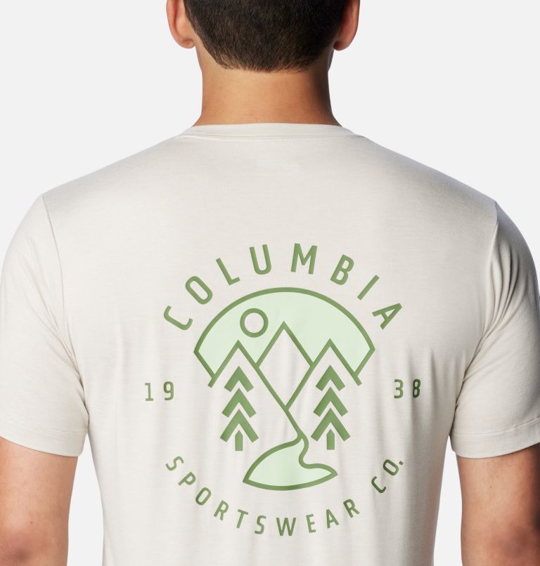 Camiseta técnica estampada Kwick Hike para hombre, Color: Dark Stone, Naturally Boundless, image 5