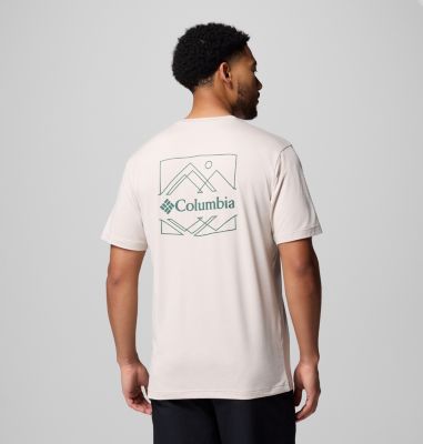 Men's Kwick Hike Technical Graphic T-Shirt, Color: Dark Stone Heather, Linescape, image 7