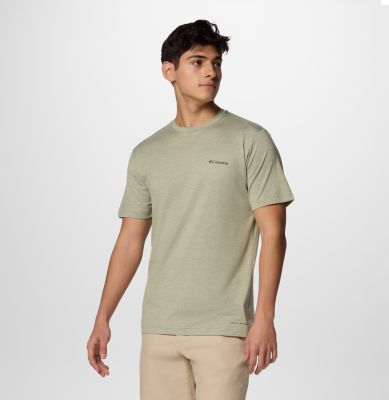 Men's Kwick Hike Technical Graphic T-Shirt, Color: Safari Heather, Planet Watch, image 7