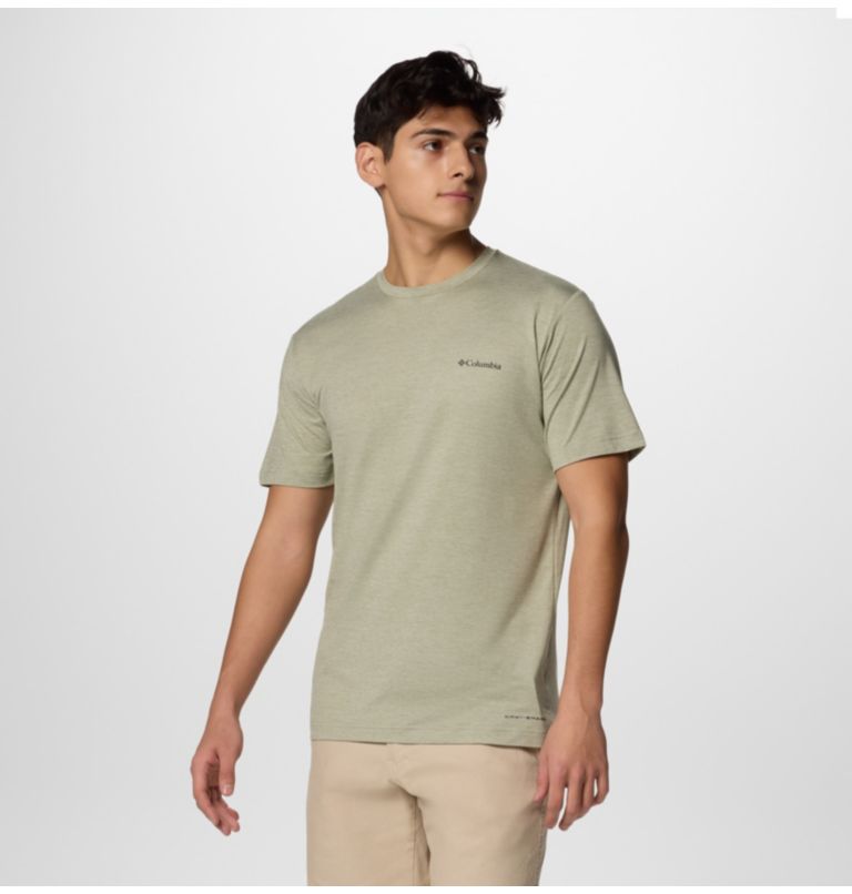 Men's Kwick Hike Technical Graphic T-Shirt, Color: Safari Heather, Planet Watch, image 3