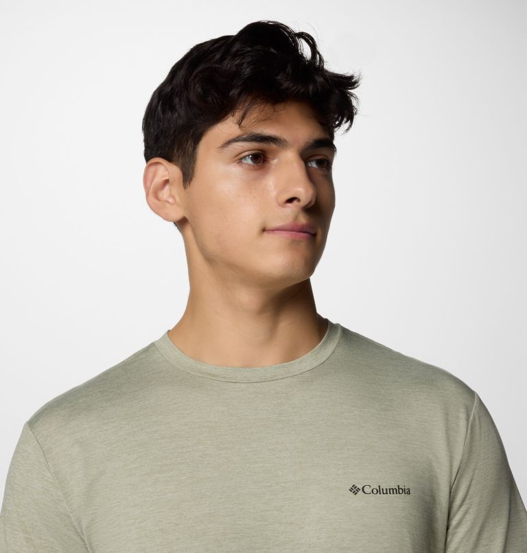 Men's Kwick Hike Technical Graphic T-Shirt, Color: Safari Heather, Planet Watch, image 4