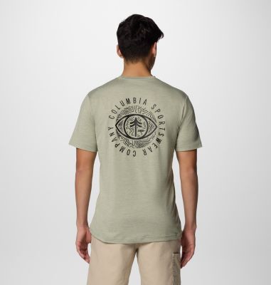 Men's Kwick Hike Technical Graphic T-Shirt, Color: Safari Heather, Planet Watch, image 9