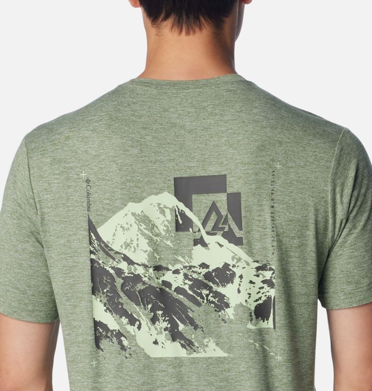 Men's Kwick Hike Technical Graphic T-Shirt, Color: Canteen Heather, Mountainair, image 5