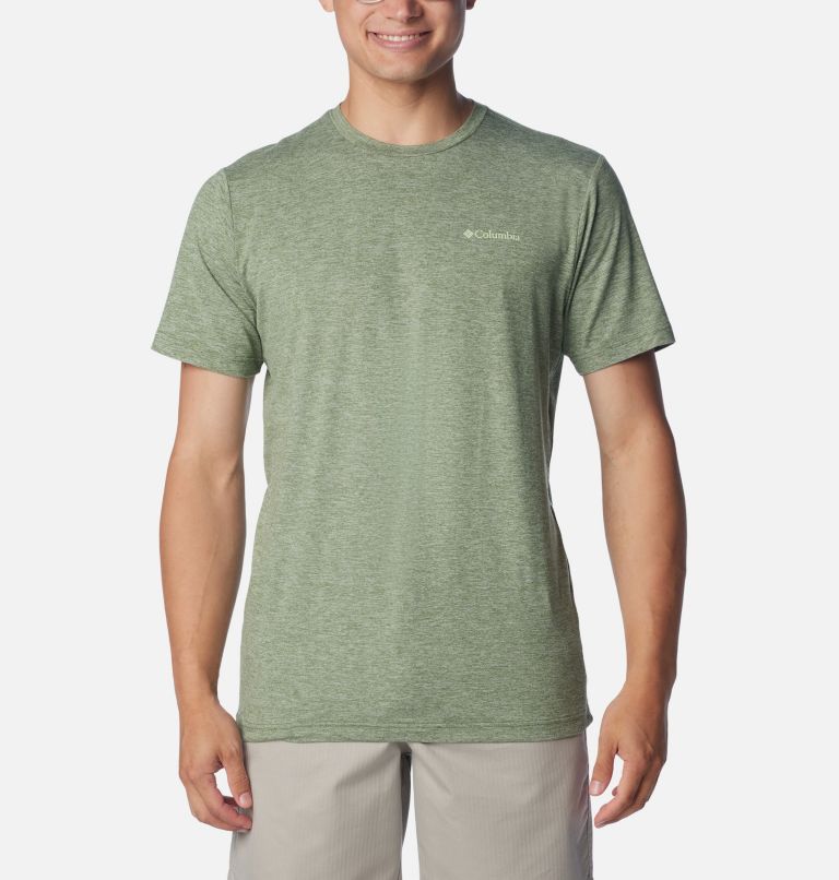 Men's Kwick Hike Technical Graphic T-Shirt, Color: Canteen Heather, Mountainair, image 2