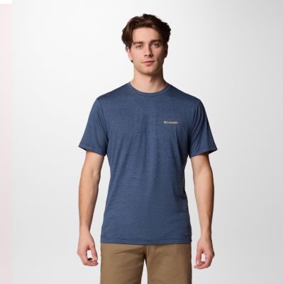 Men's Kwick Hike Technical Graphic T-Shirt, Color: Collegiate Navy Heather, Planet Watch, image 12