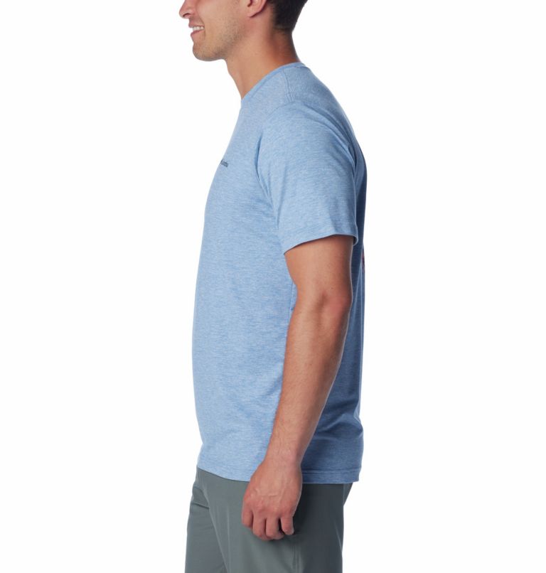 Men's Kwick Hike Technical Graphic T-Shirt, Color: Skyler Heather, Mountainair, image 3