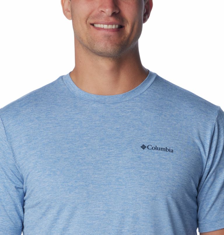 Men's Kwick Hike Technical Graphic T-Shirt, Color: Skyler Heather, Mountainair, image 4