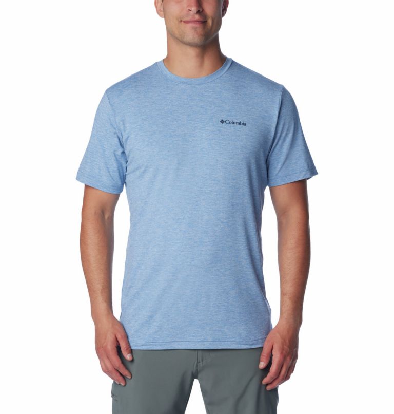 Men's Kwick Hike Technical Graphic T-Shirt, Color: Skyler Heather, Mountainair, image 2