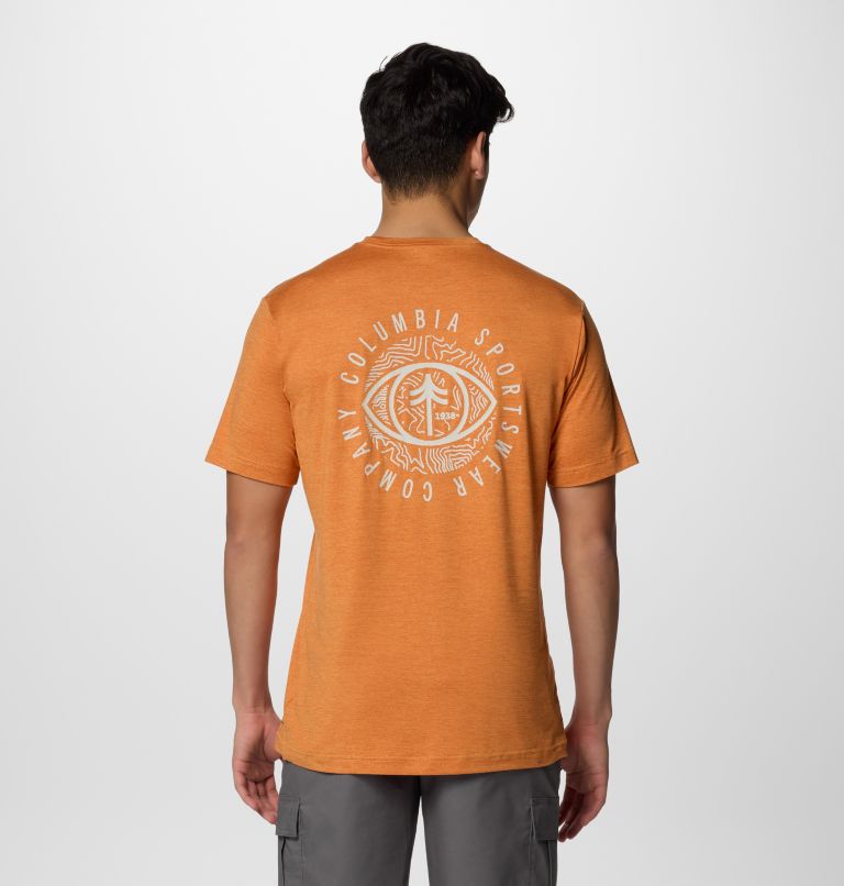 Men's Kwick Hike Technical Graphic T-Shirt, Color: Tuscan Heather, Planet Watch, image 1