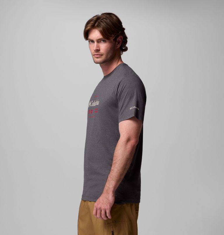 Men's Kwick Hike Graphic Short Sleeve T-Shirt, Color: Black Heather, Iconic Brand, image 4