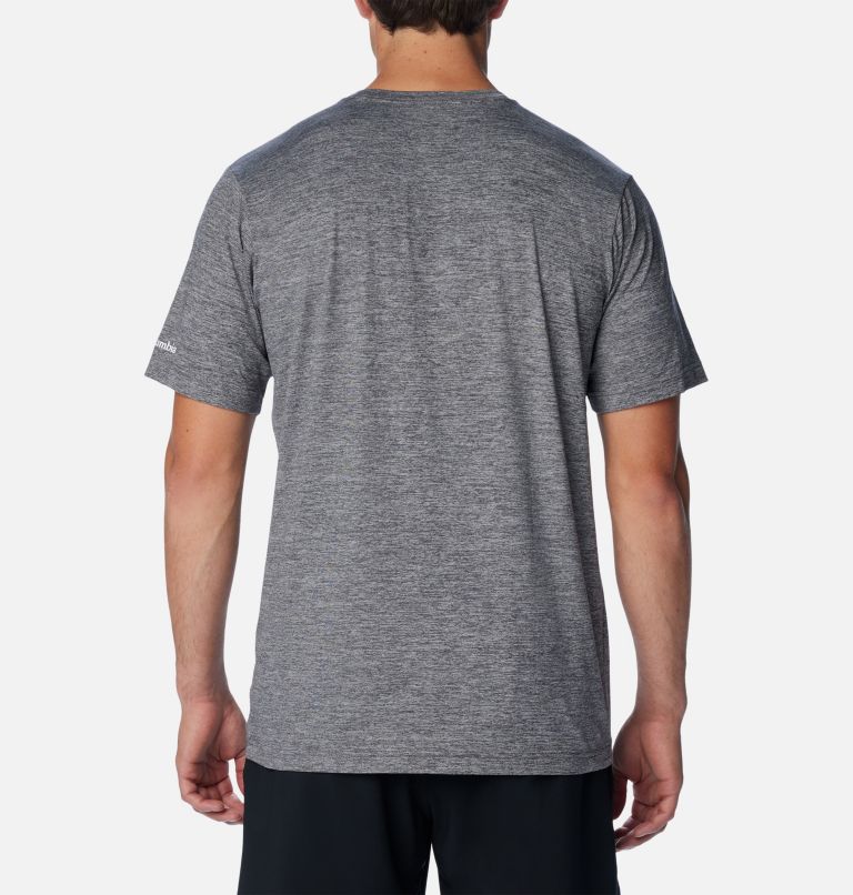 Men's Kwick Hike Graphic Short Sleeve T-Shirt, Color: Black Heather, Elevated High, image 2