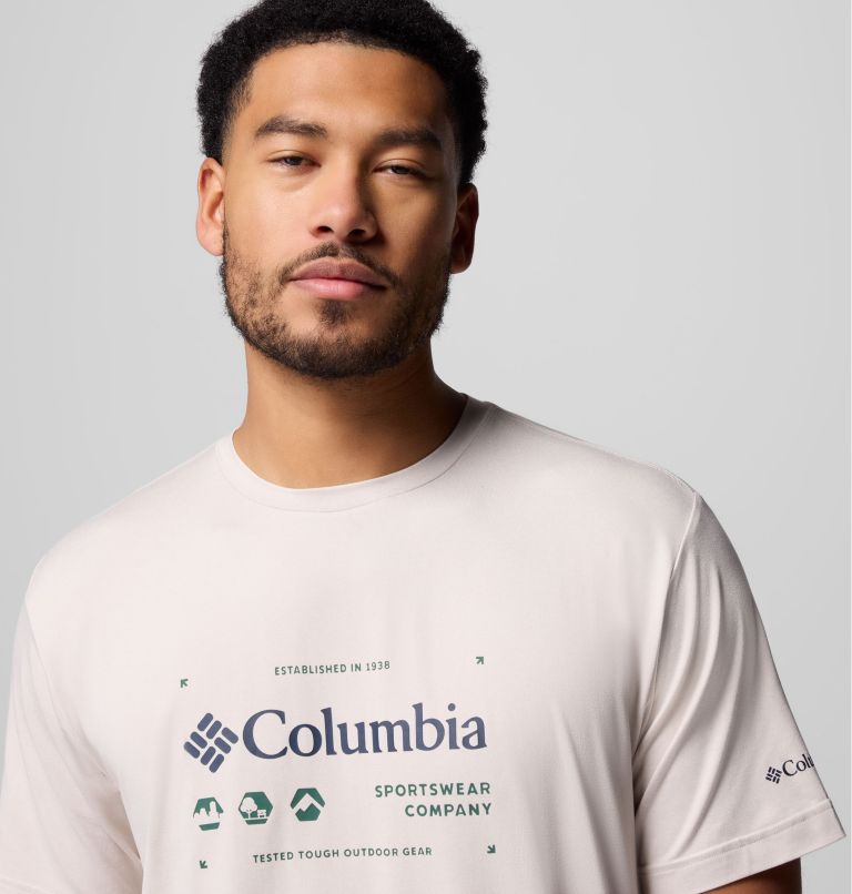 Men's Kwick Hike Graphic Short Sleeve T-Shirt, Color: Dark Stone Heather, Iconic Brand, image 5