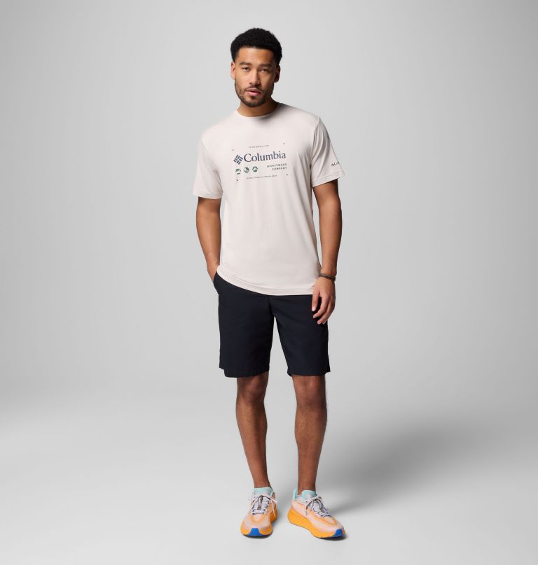 Men's Kwick Hike Graphic Short Sleeve T-Shirt, Color: Dark Stone Heather, Iconic Brand, image 2