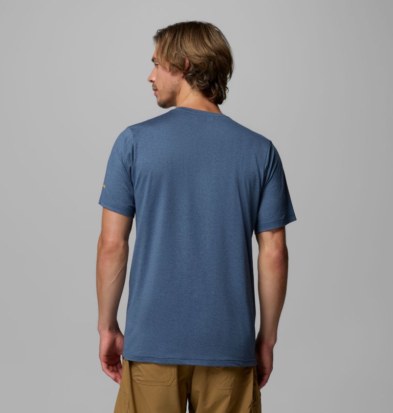 Men's Kwick Hike Graphic Short Sleeve T-Shirt, Color: Dark Mountain Heather, Iconic Brand, image 3