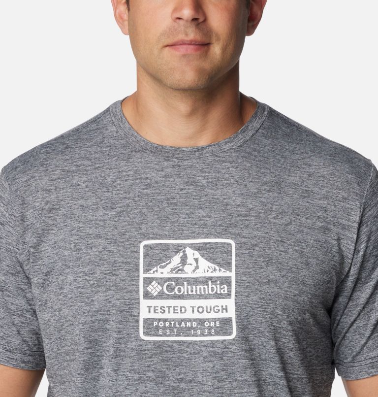 Men's Kwick Hike Technical T-Shirt, Color: Black Heather, Tested Tough PDX, image 4