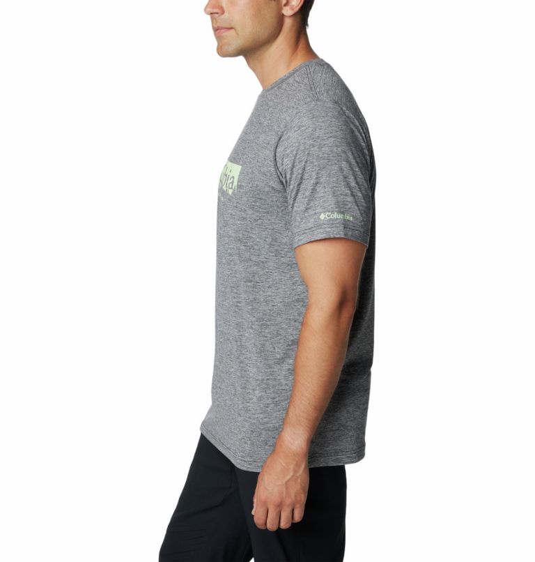 Men's Kwick Hike Technical T-Shirt, Color: Black Heather, CSC Box Treeline, image 3