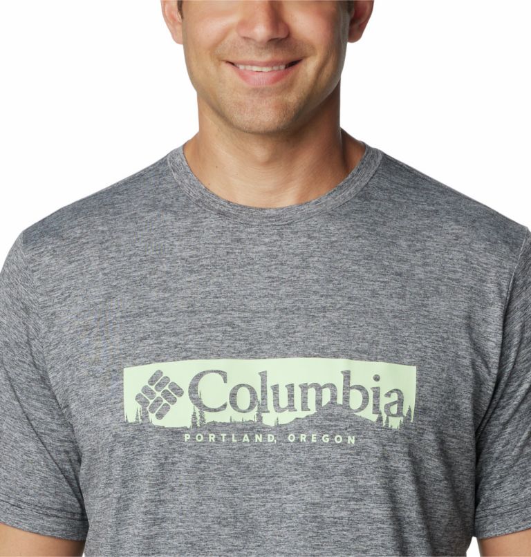 Men's Kwick Hike Technical T-Shirt, Color: Black Heather, CSC Box Treeline, image 4