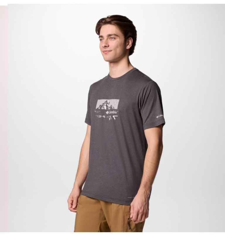 T-shirt Technique Kwick Hike Homme, Color: Black Heather, Peak Direction, image 3