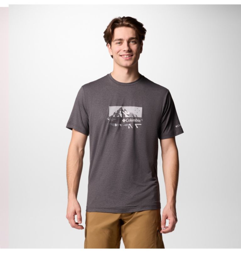 T-shirt Technique Kwick Hike Homme, Color: Black Heather, Peak Direction, image 1