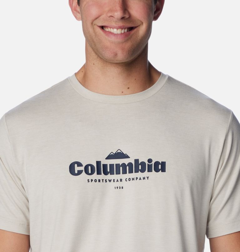 Men's Kwick Hike Technical T-Shirt, Color: Dark Stone Heather, Elevated High, image 4