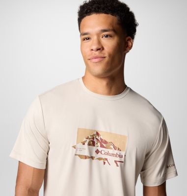 T-shirt tecnica Kwick Hike da uomo, Color: Dark Stone Heather, Peak Direction, image 28