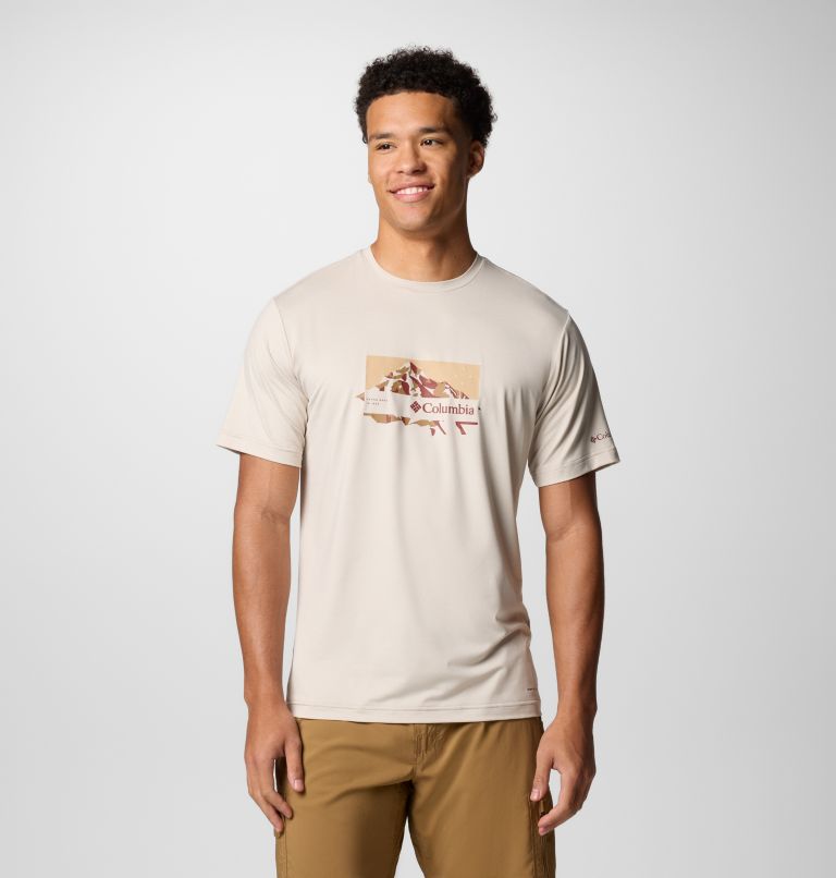 T-shirt Technique Kwick Hike Homme, Color: Dark Stone Heather, Peak Direction, image 1