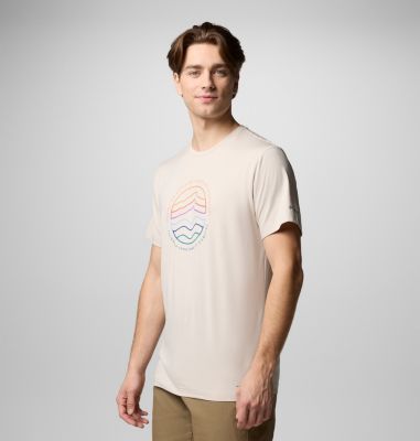 T-shirt tecnica Kwick Hike da uomo, Color: Dark Stone Heather, Peaked Lifestyle, image 15