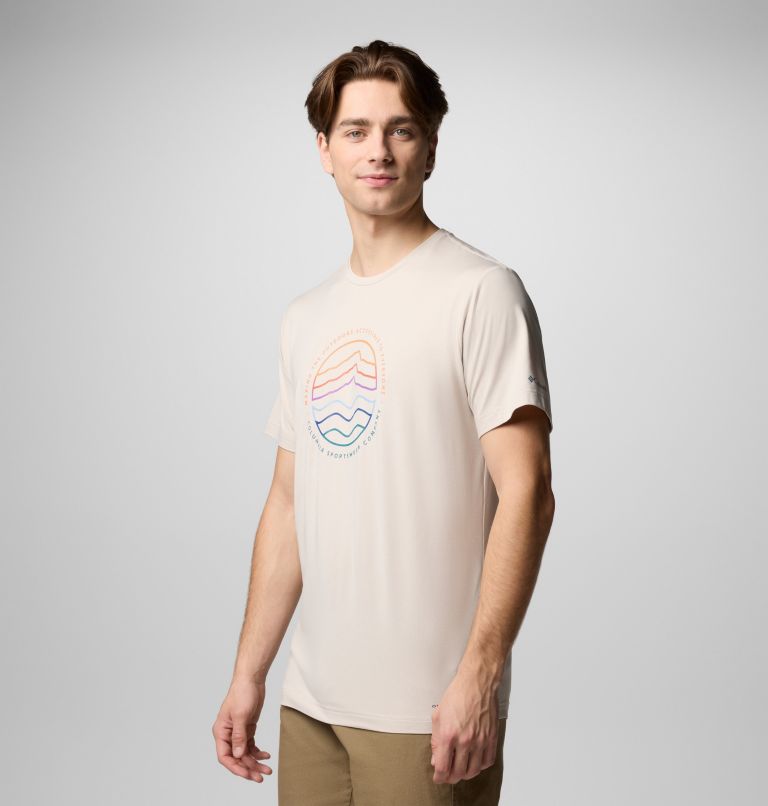 T-shirt Technique Kwick Hike Homme, Color: Dark Stone Heather, Peaked Lifestyle, image 3