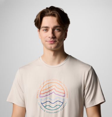 T-shirt tecnica Kwick Hike da uomo, Color: Dark Stone Heather, Peaked Lifestyle, image 16