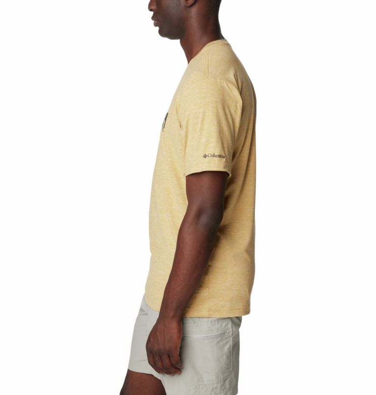 Kwick Hike Graphic SS Tee, Color: Light Camel Heather, CSC Box Treeline, image 3