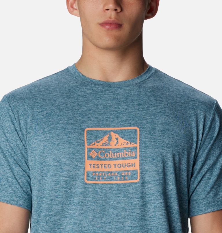 Kwick Hike Technical T-Shirt für Männer, Color: Cloudburst, Tested Tough PDX, image 4