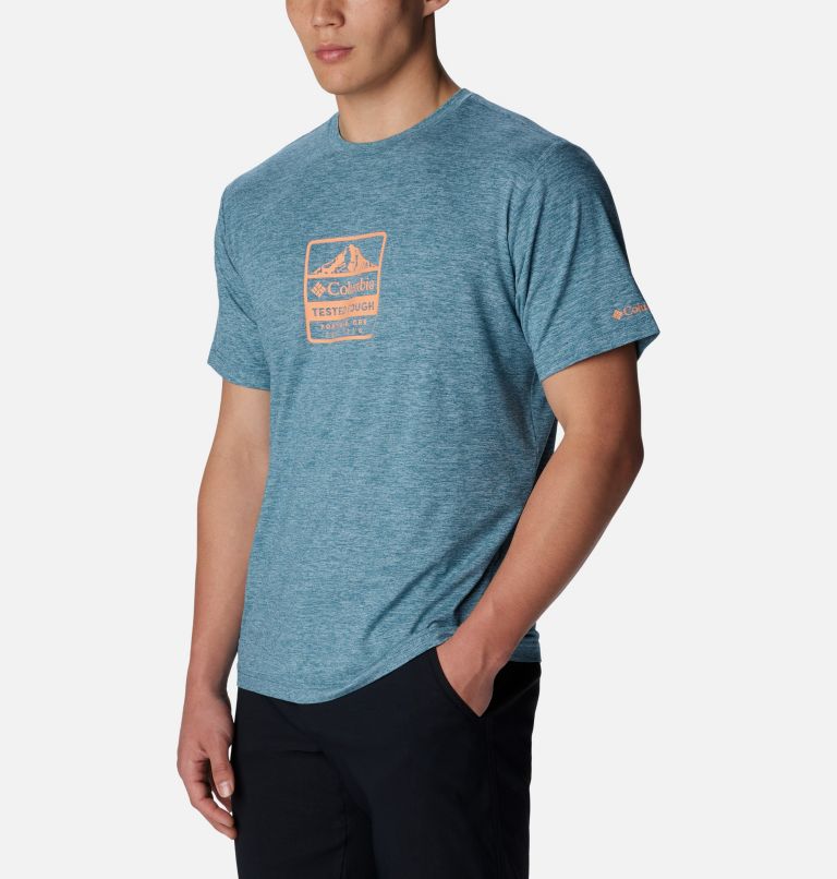 Kwick Hike Technical T-Shirt für Männer, Color: Cloudburst, Tested Tough PDX, image 5