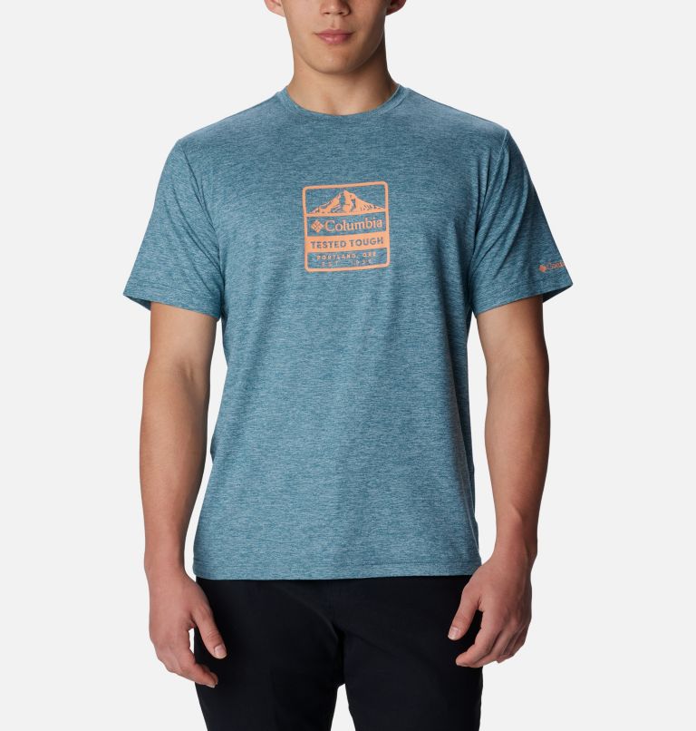 Kwick Hike Technical T-Shirt für Männer, Color: Cloudburst, Tested Tough PDX, image 1