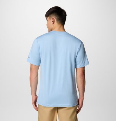 T-shirt Technique Kwick Hike Homme, Color: Ripple Blue Heather, Peaked Lifestyle, image 14