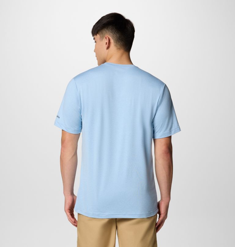 T-shirt Technique Kwick Hike Homme, Color: Ripple Blue Heather, Peaked Lifestyle, image 2