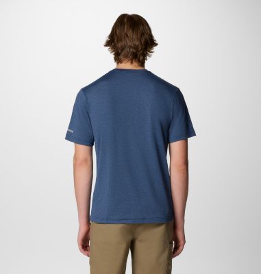 T-shirt Technique Kwick Hike Homme, Color: Collegiate Navy Heather, Peak Direction, image 6