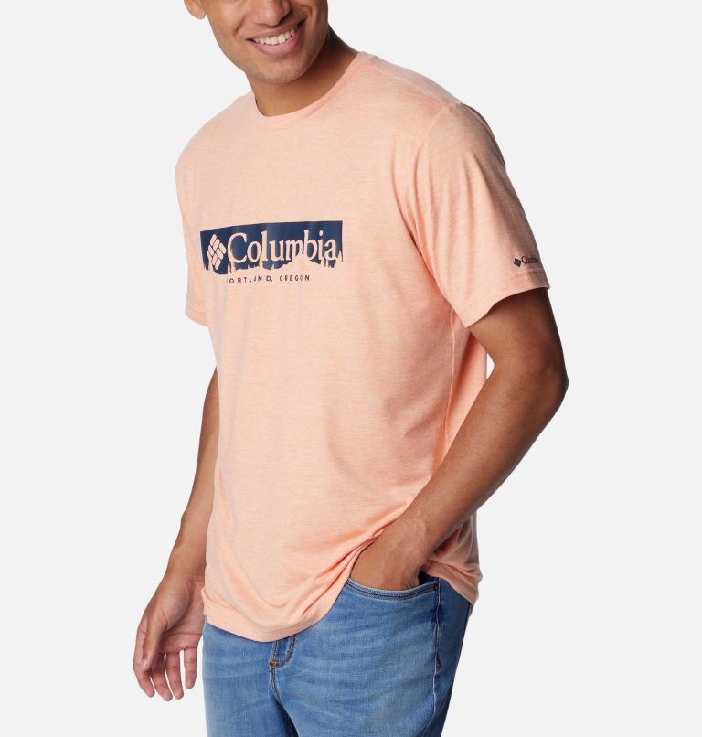 Kwick Hike Graphic SS Tee, Color: Apricot Fizz, CSC Box Treeline, image 5