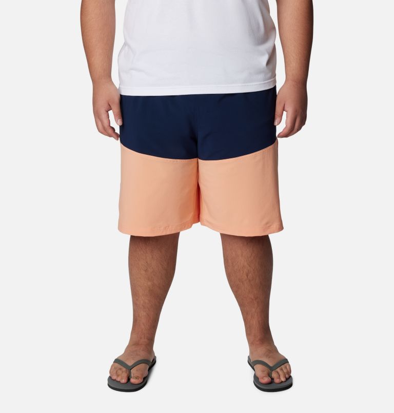 Short doublé Summertide pour homme – Tailles fortes, Color: Collegiate Navy, Apricot Fizz, image 1