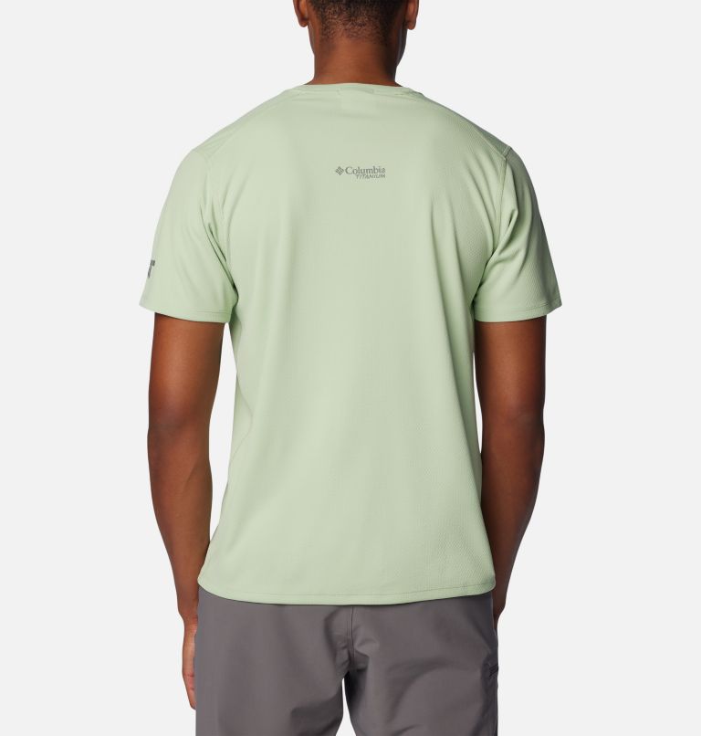 Thumbnail: Men's Summit Valley Shore Sleeve Crew Shirt, Color: Sage Leaf, image 2
