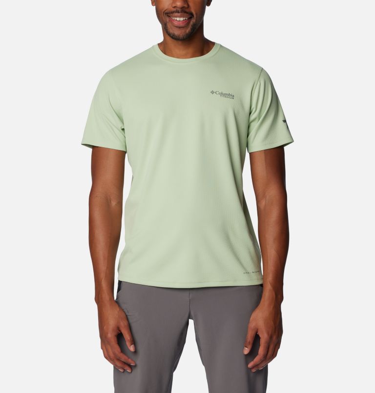 Thumbnail: Men's Summit Valley Shore Sleeve Crew Shirt, Color: Sage Leaf, image 1