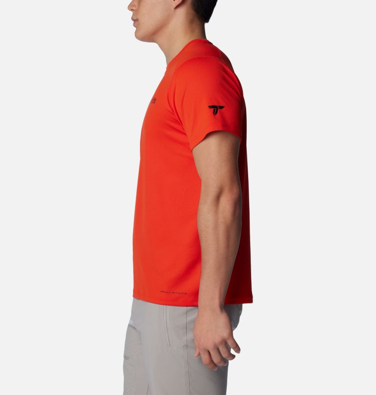 Men's Summit Valley Short Sleeve Crew Shirt, Color: Spicy, image 3