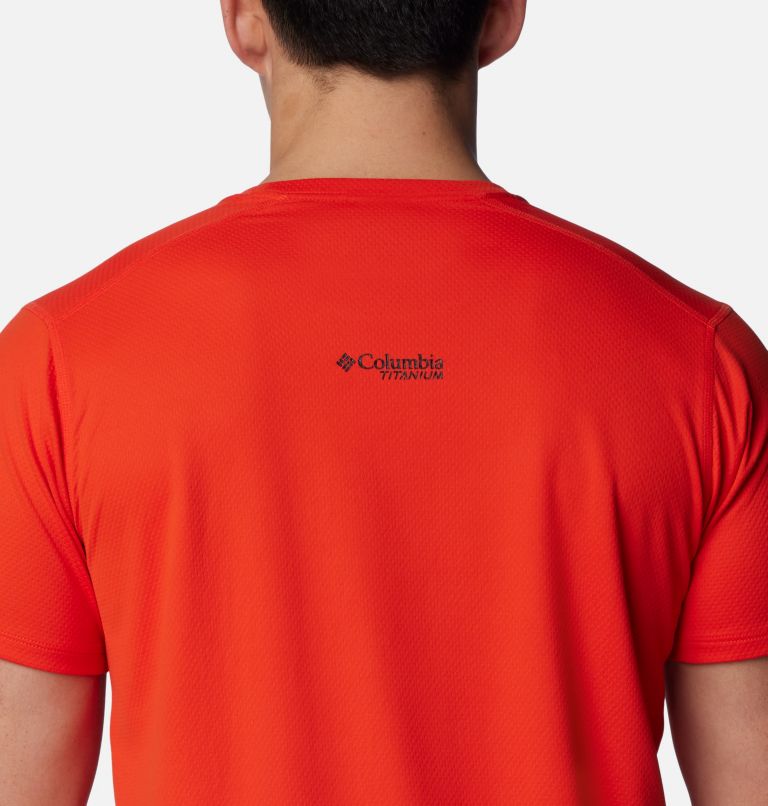 Men's Summit Valley Short Sleeve Crew Shirt, Color: Spicy, image 5