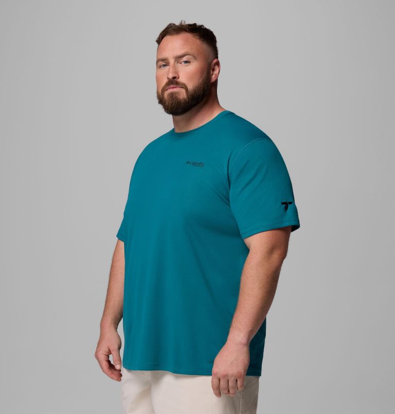 T-shirt col rond à manches courtes Summit Valley pour homme – Tailles fortes, Color: River Blue, image 4