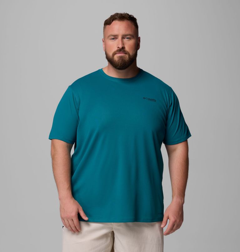 T-shirt col rond à manches courtes Summit Valley pour homme – Tailles fortes, Color: River Blue, image 1