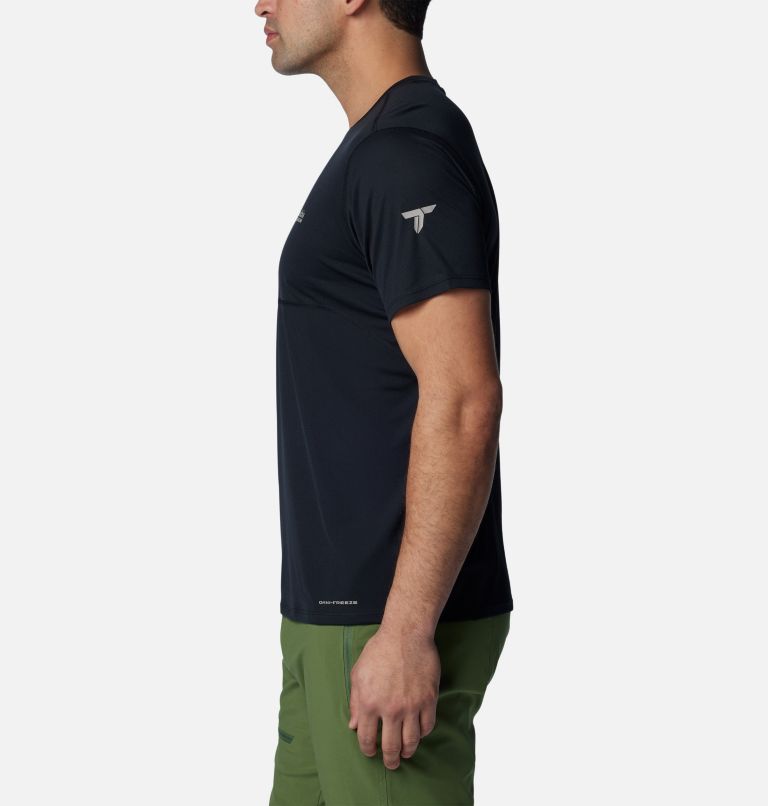 Men's Cirque River Short Sleeve Crew Shirt, Color: Black, image 3